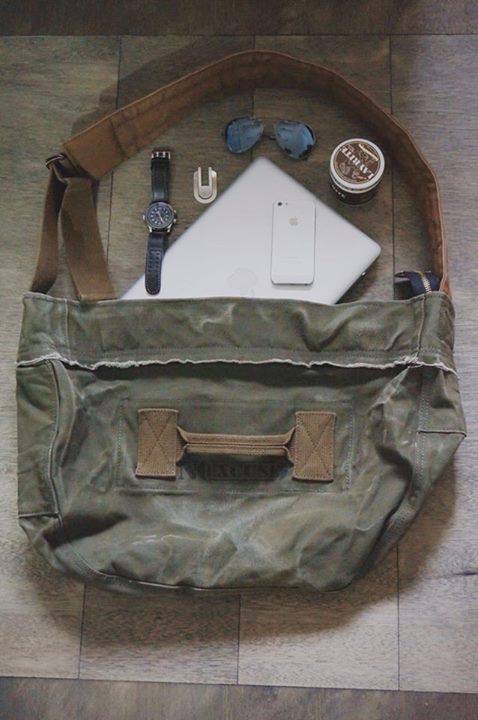 No Excuse® - the "rookie" Retro Vintage Stylish Military Canvas Hand Made messenger bag