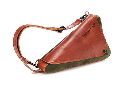 No Excuse® - Delta Series bag - Vintage Leather Canvas Sling Chest Pack