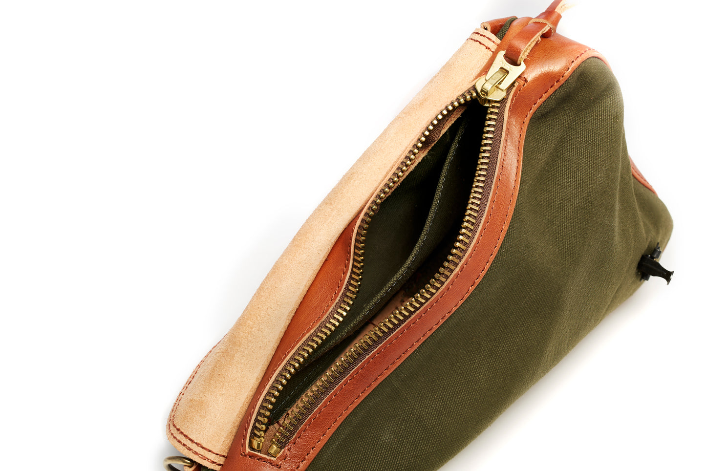 No Excuse® - Delta Series bag - Vintage Leather Canvas Sling Chest Pack